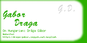 gabor draga business card